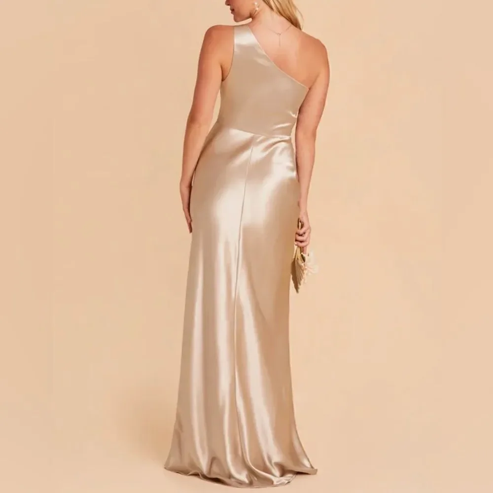 Birdy Grey One Shoulder Neutral Champagne